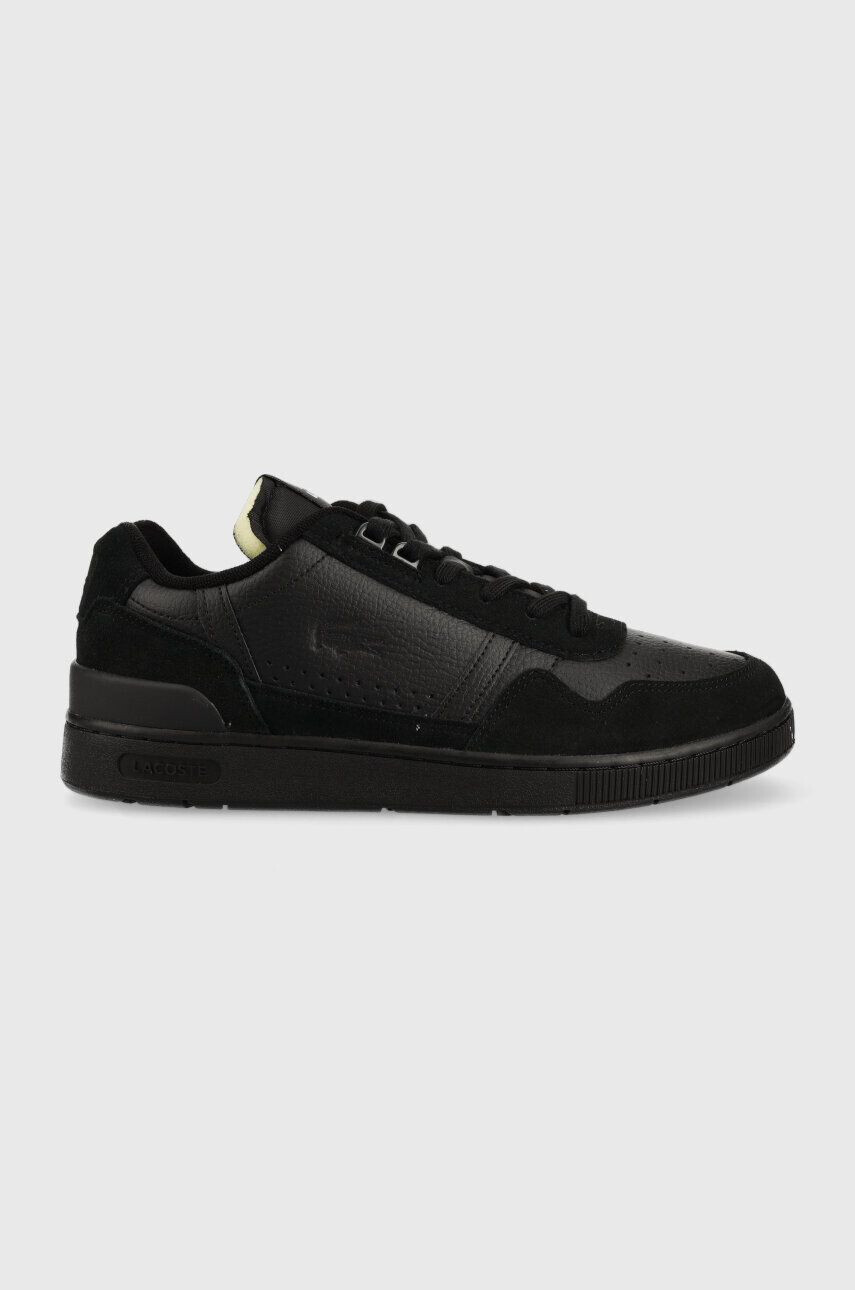 Lacoste Kožené sneakers boty T-Clip Leather Premium černá barva 45SMA0033 - Pepit.cz