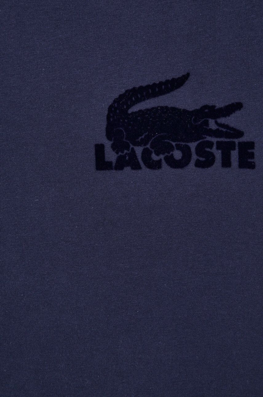 Lacoste Mikina pánská tmavomodrá barva s aplikací - Pepit.cz