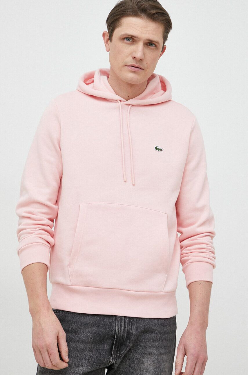 Lacoste Mikina pánská fialová barva hladká SH9608-132 - Pepit.cz