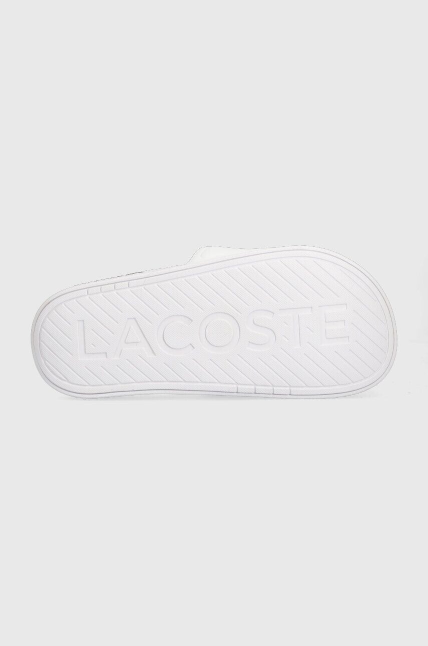 Lacoste Pantofle CROCO DUALISTE dámské bílá barva 43CFA0040 - Pepit.cz