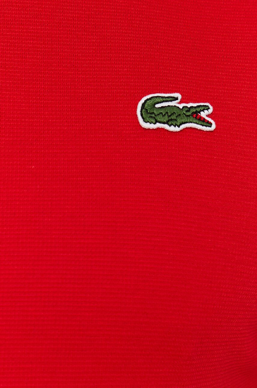 Lacoste Bavlněné polo tričko červená barva hladké - Pepit.cz