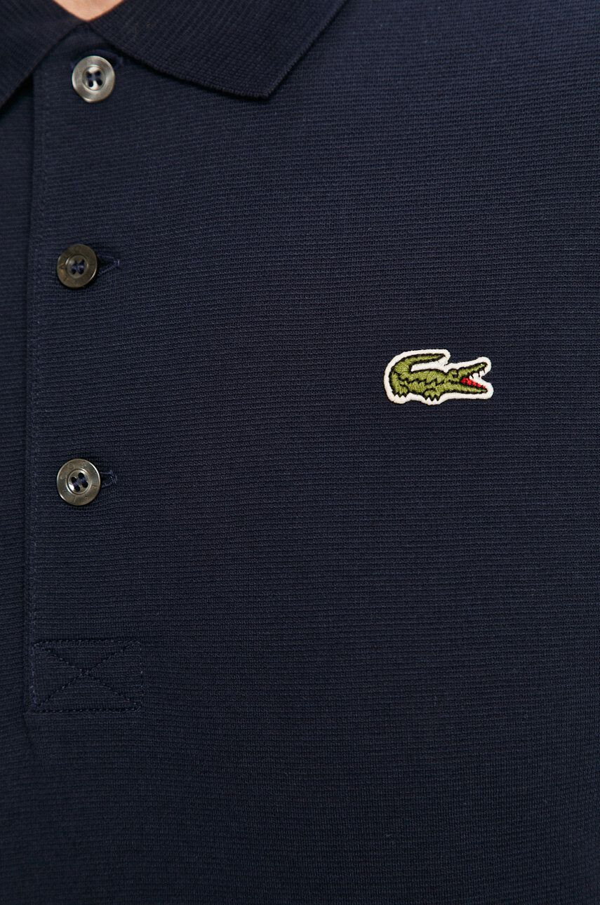 Lacoste Bavlněné polo tričko tmavomodrá barva hladké - Pepit.cz