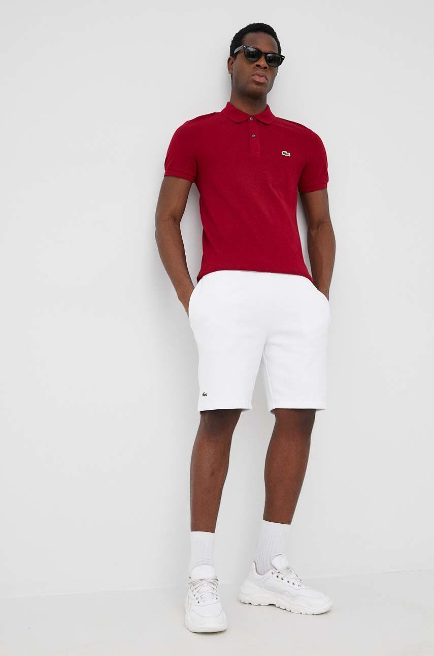 Lacoste Bavlněné polo tričko vínová barva PH4012-001 - Pepit.cz