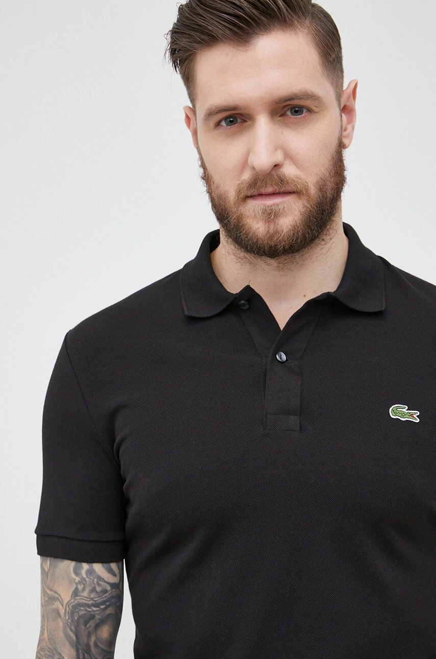 Lacoste Bavlněné polo tričko černá barva PH4012-001 - Pepit.cz