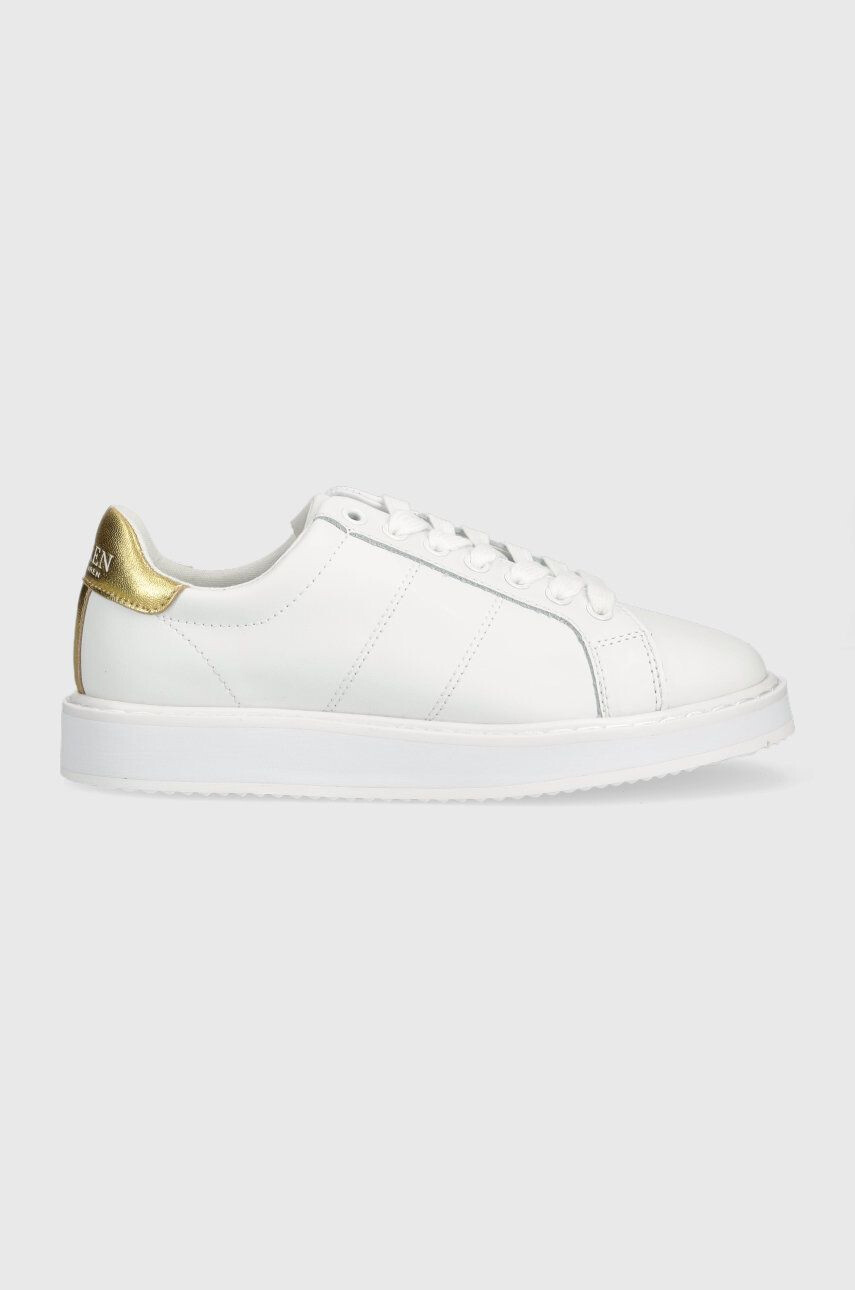 Lauren Ralph Lauren Kožené sneakers boty 802875886002 bílá barva 802875886002 - Pepit.cz