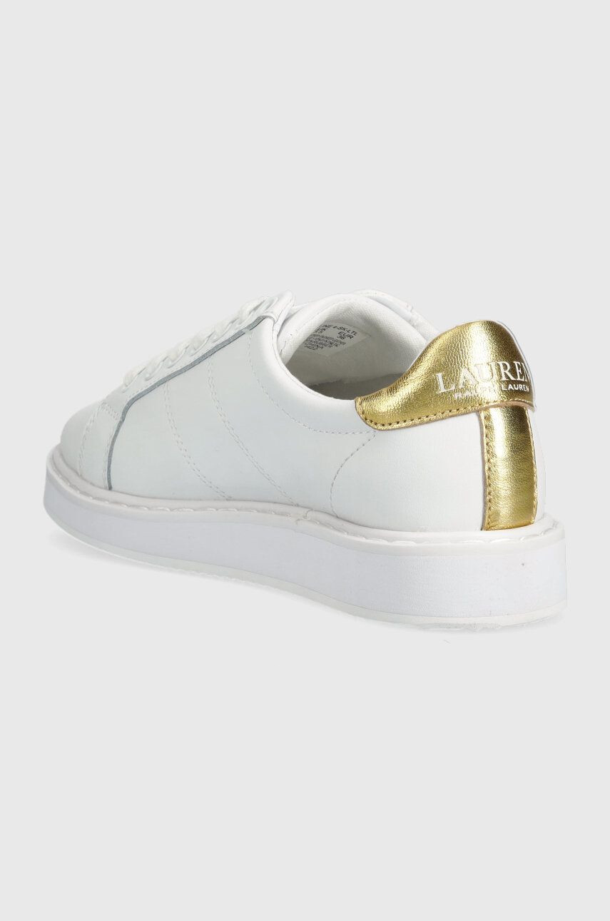 Lauren Ralph Lauren Kožené sneakers boty 802875886002 bílá barva 802875886002 - Pepit.cz