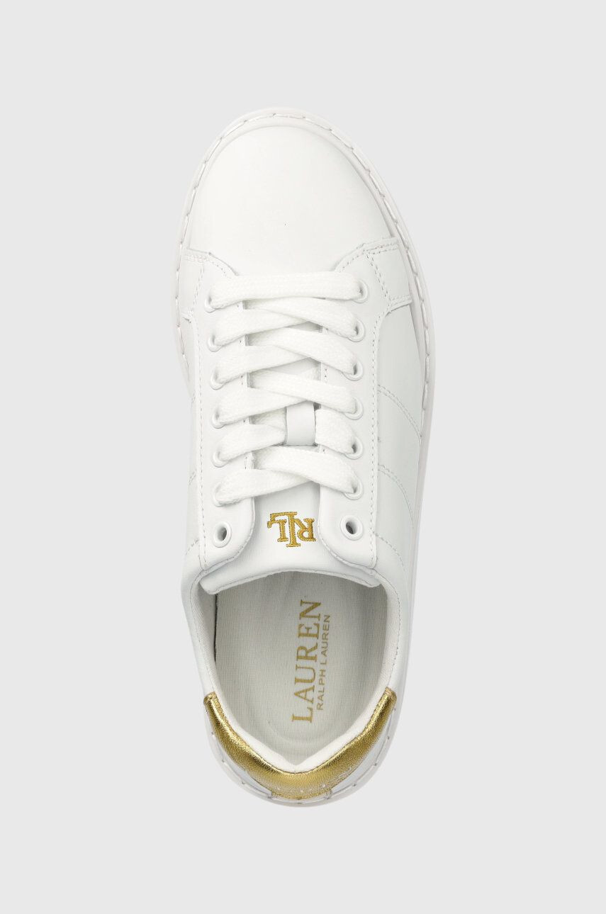 Lauren Ralph Lauren Kožené sneakers boty 802875886002 bílá barva 802875886002 - Pepit.cz