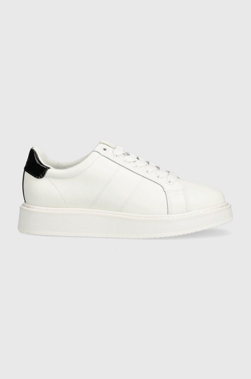 Lauren Ralph Lauren Kožené sneakers boty Angeline bílá barva 802904433001 - Pepit.cz