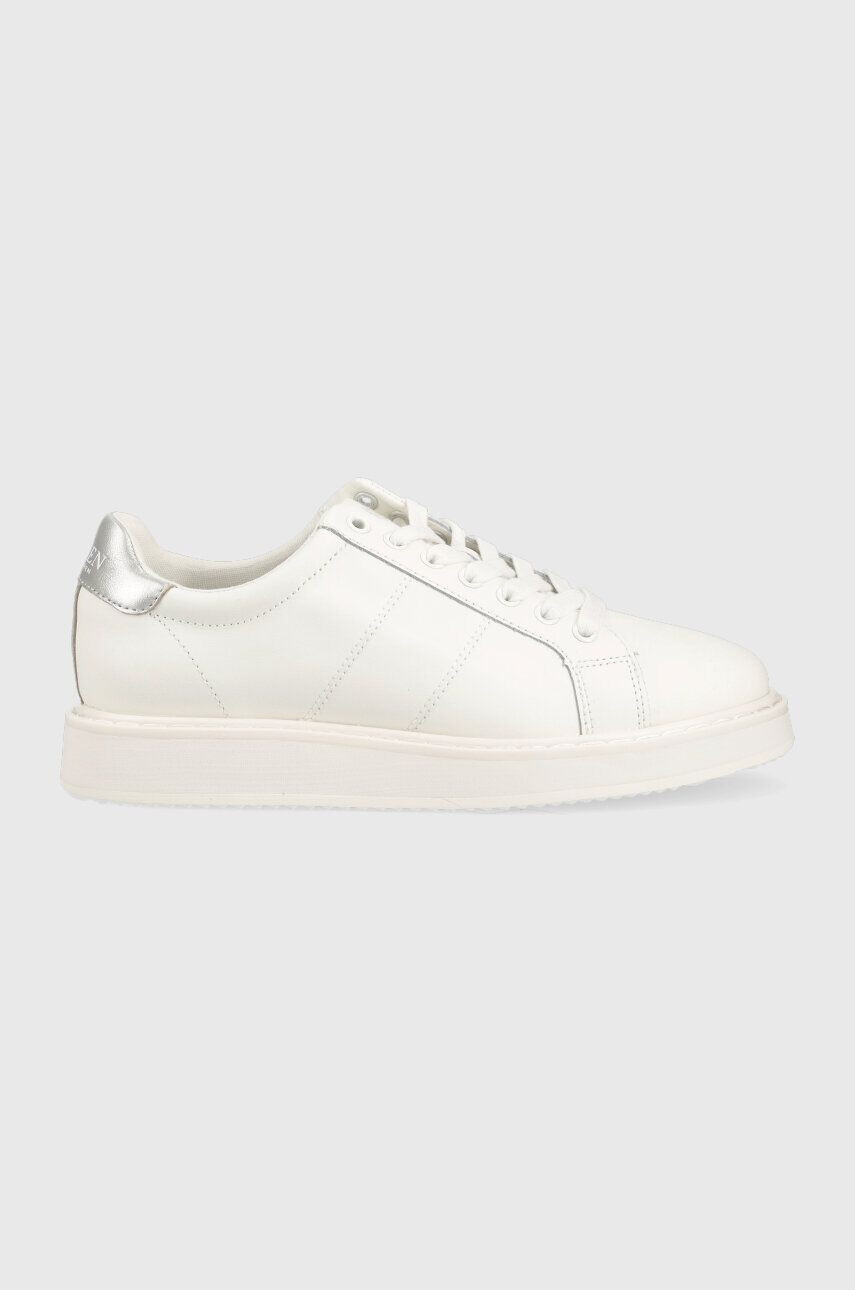 Lauren Ralph Lauren Kožené sneakers boty Angeline bílá barva 802904945001 - Pepit.cz