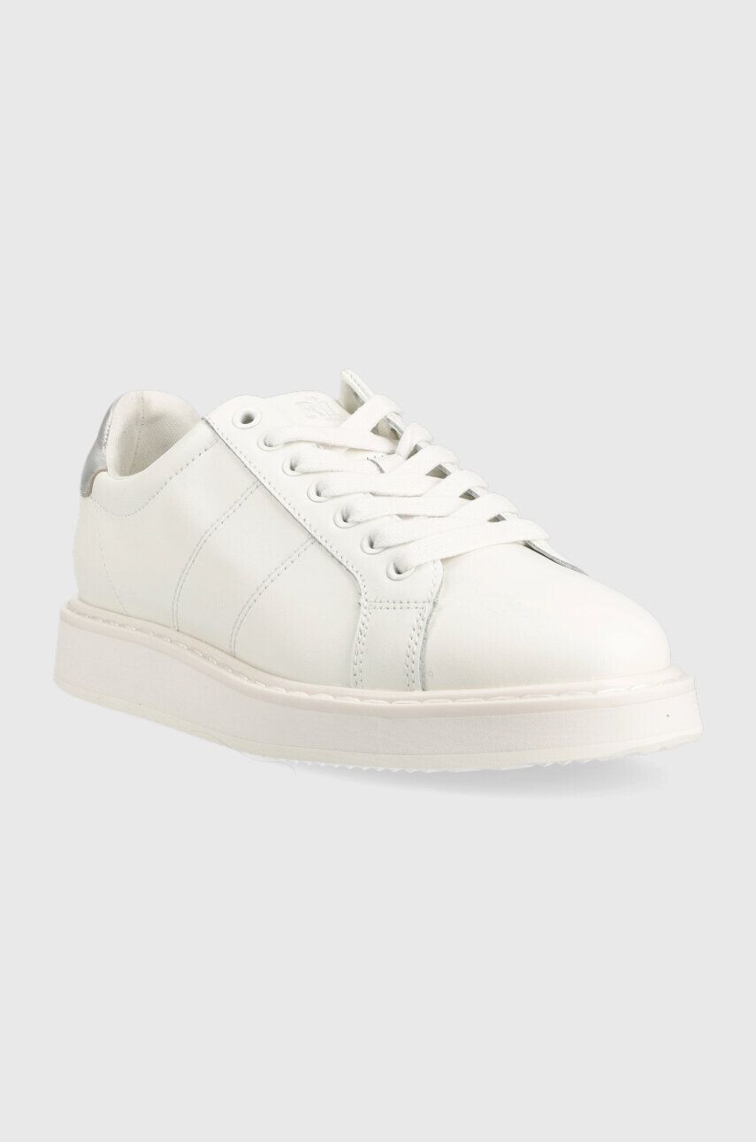 Lauren Ralph Lauren Kožené sneakers boty Angeline bílá barva 802904945001 - Pepit.cz