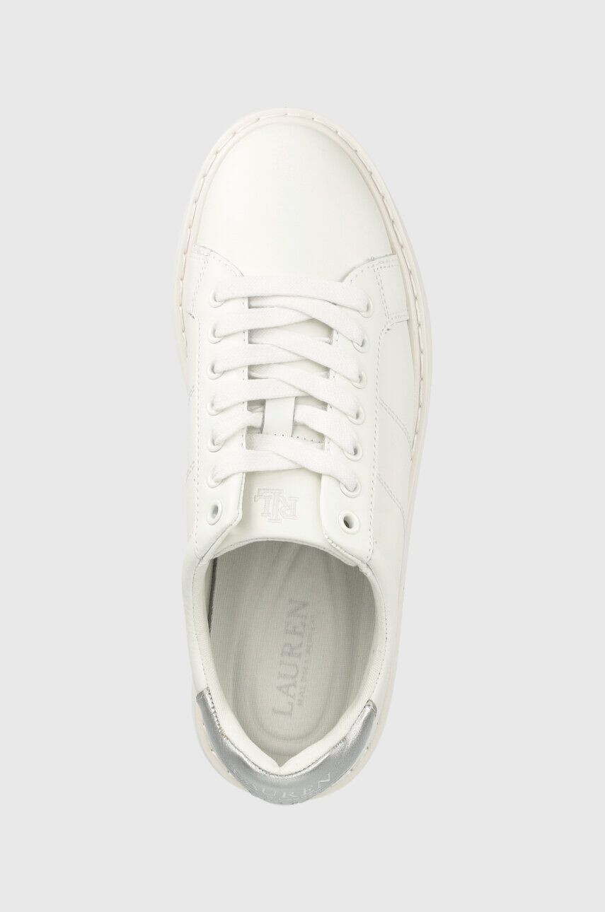 Lauren Ralph Lauren Kožené sneakers boty Angeline bílá barva 802904945001 - Pepit.cz