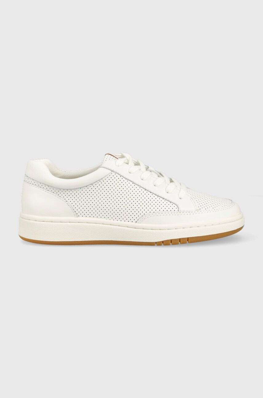 Lauren Ralph Lauren Kožené sneakers boty Hailey bílá barva 802904467001 - Pepit.cz