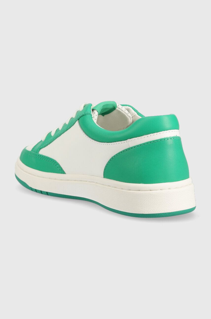 Lauren Ralph Lauren Kožené sneakers boty HAILEY II zelená barva 802904469003 - Pepit.cz