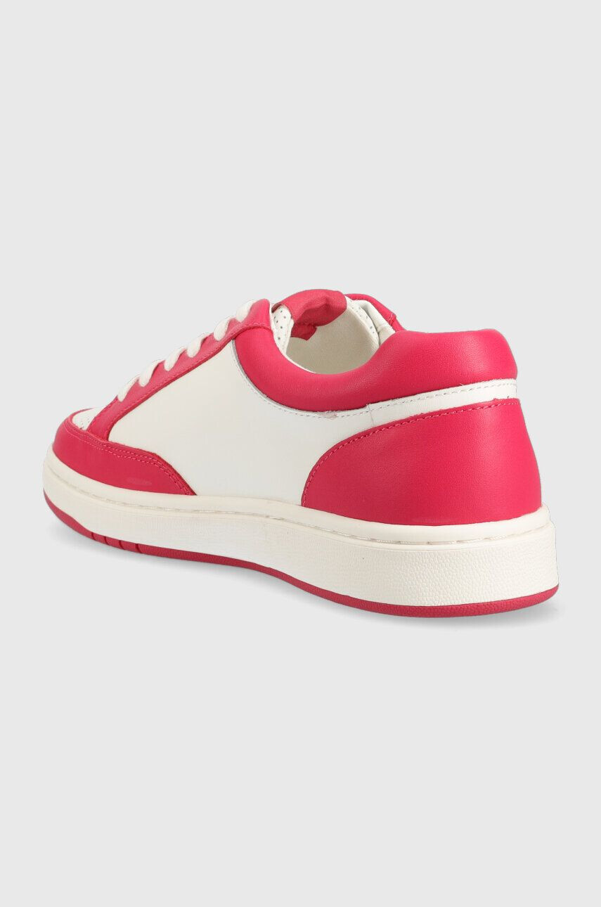 Lauren Ralph Lauren Kožené sneakers boty HAILEY II růžová barva 802904469004 - Pepit.cz