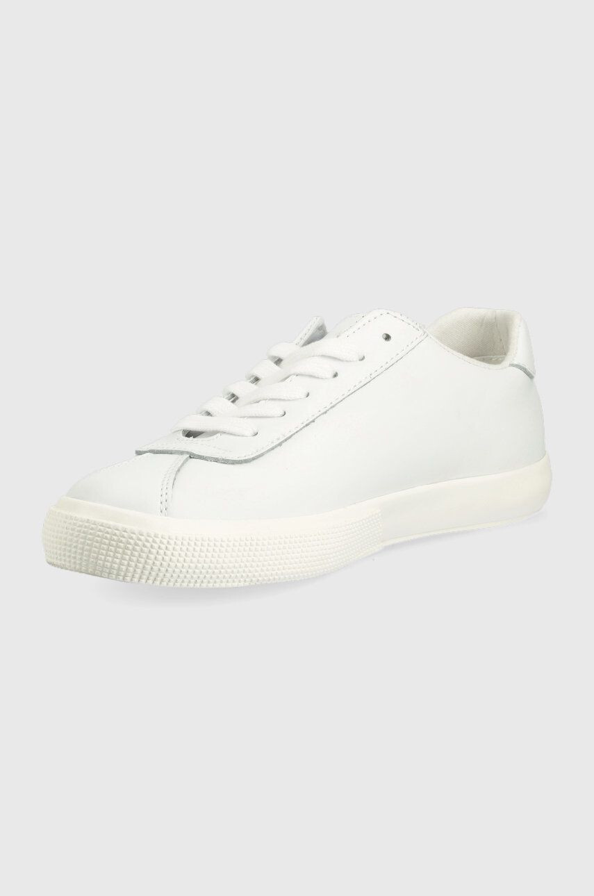 Lauren Ralph Lauren Kožené sneakers boty Janele bílá barva - Pepit.cz