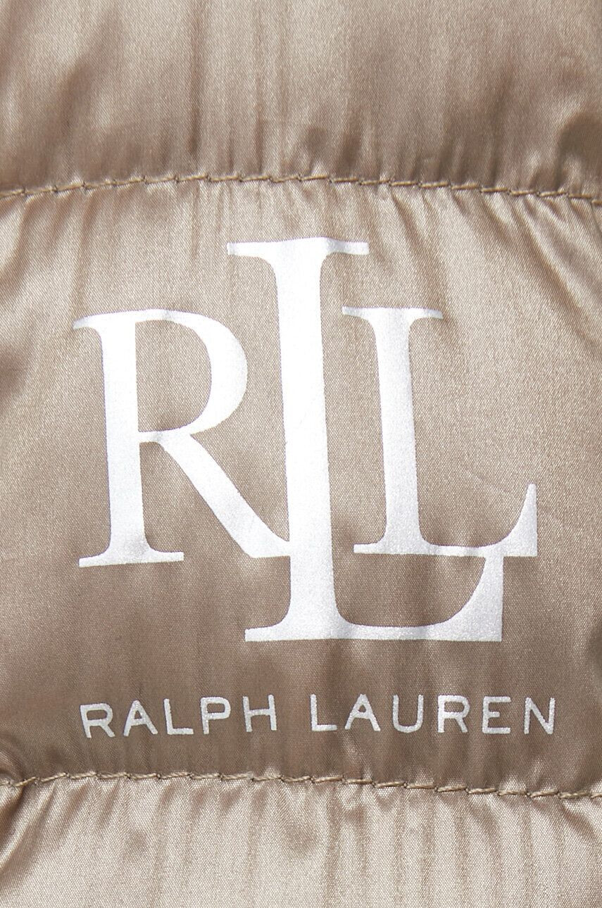 Lauren Ralph Lauren Péřová bunda dámská tmavomodrá barva zimní - Pepit.cz