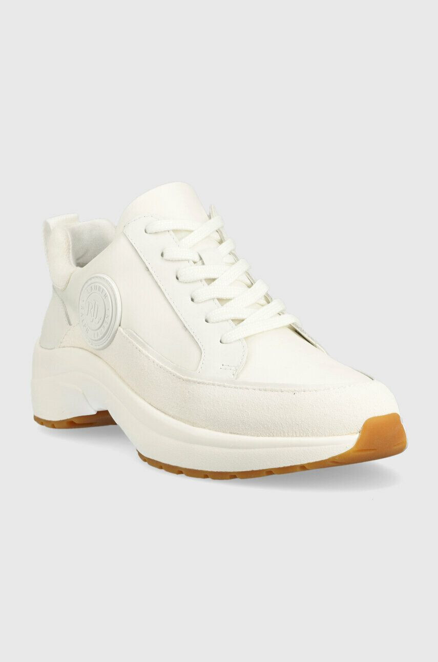 Lauren Ralph Lauren Sneakers boty Reaghan bílá barva 802891483001 - Pepit.cz