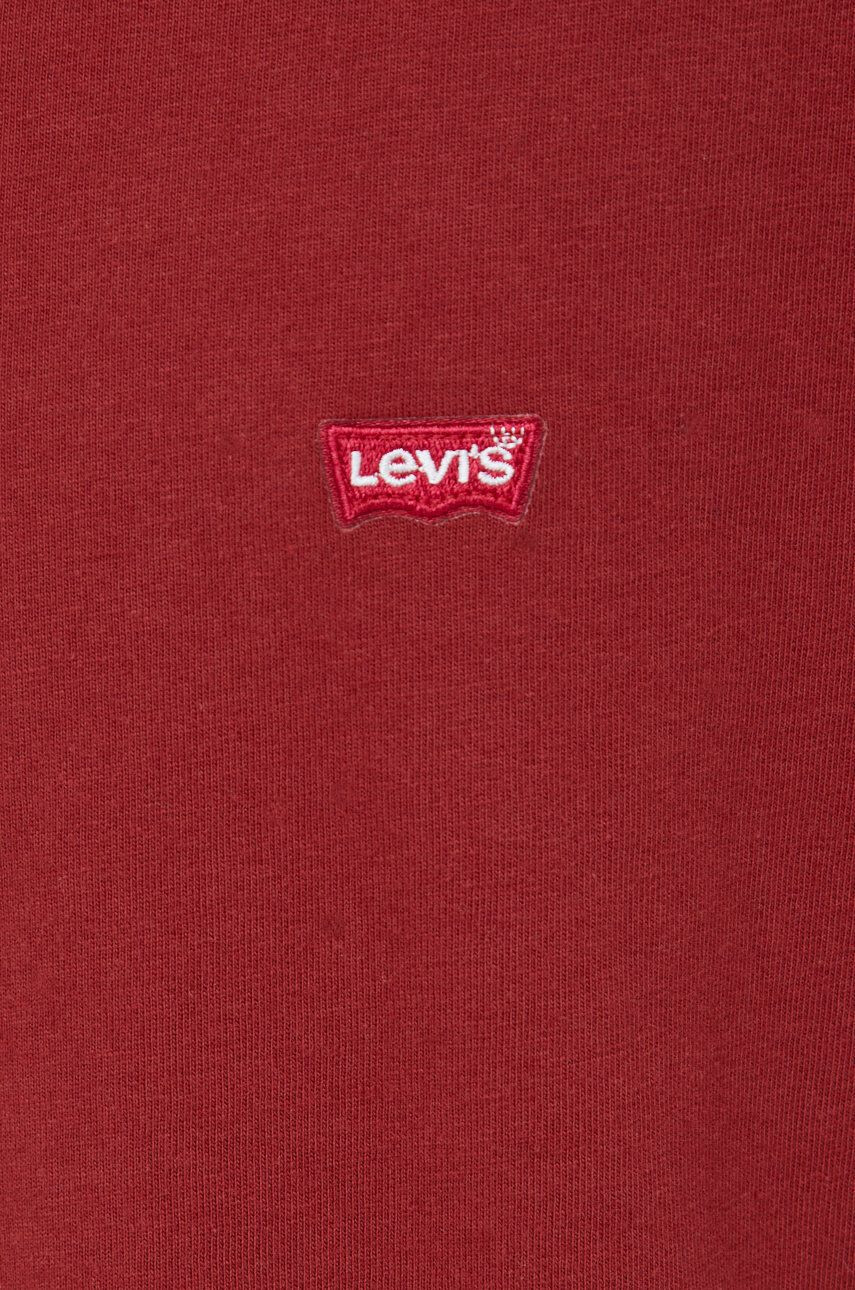 Levi's Bavlněné tričko červená barva - Pepit.cz