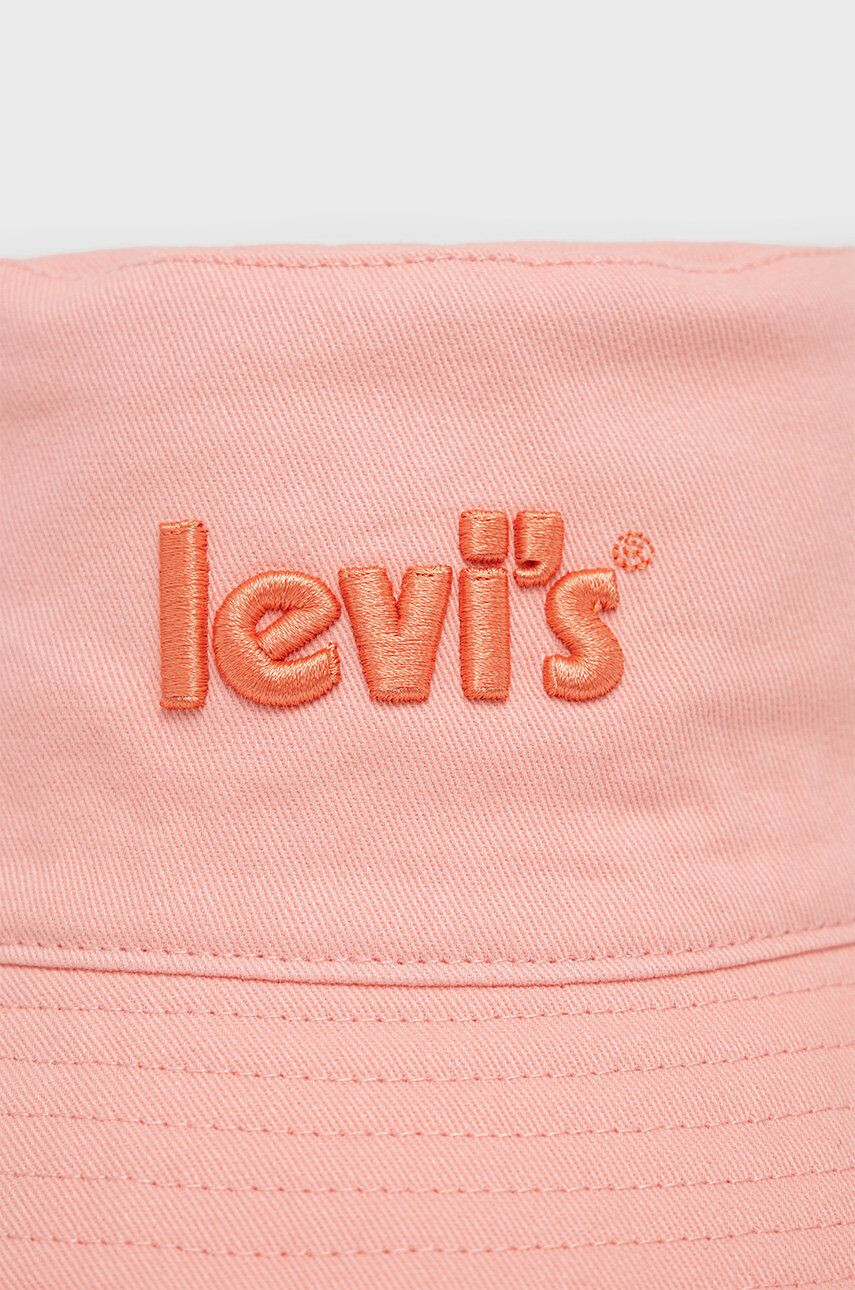 Levi's Bavlněná čepice růžová barva bavlněný - Pepit.cz