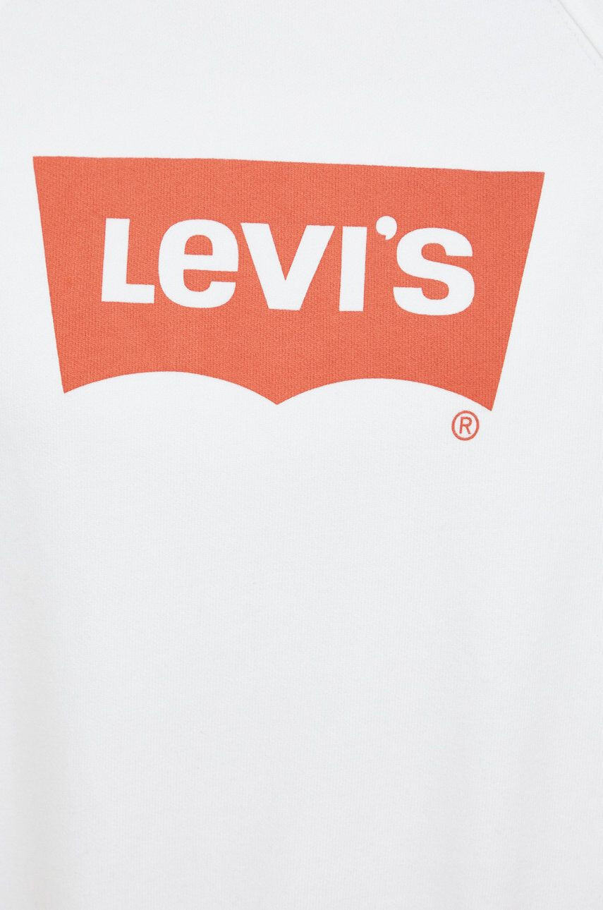 Levi's Bavlněná mikina dámská béžová barva s potiskem - Pepit.cz