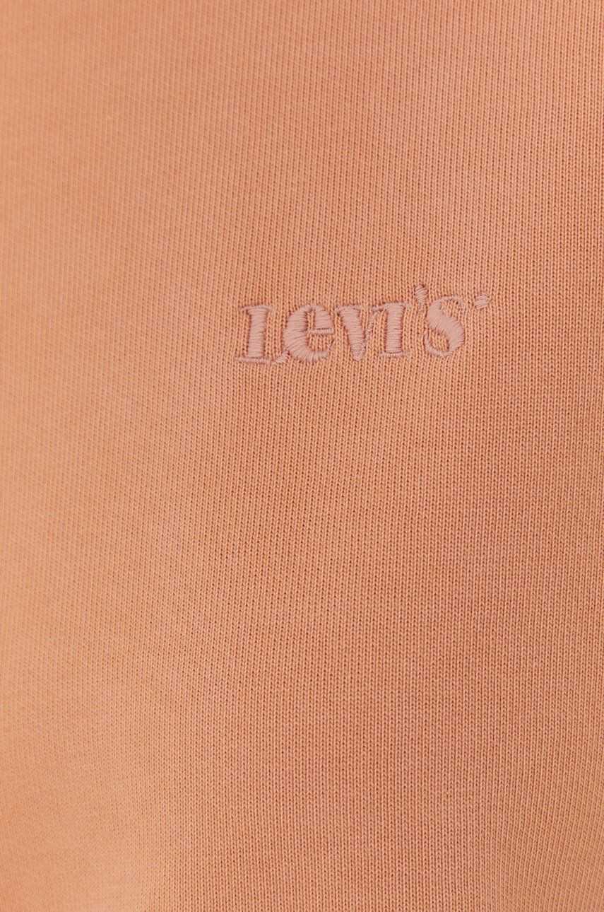 Levi's Bavlněná mikina dámská oranžová barva hladká - Pepit.cz