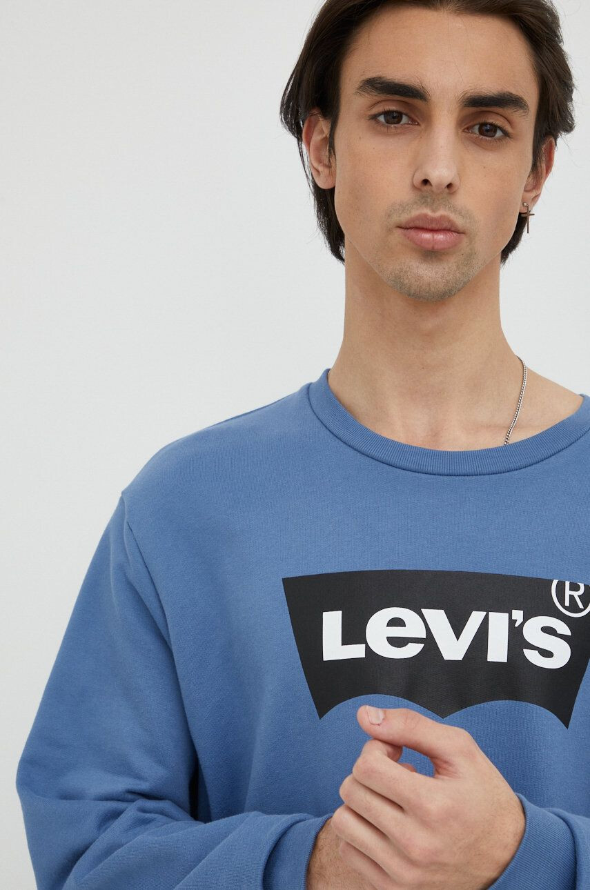 Levi's Bavlněná mikina pánská s potiskem - Pepit.cz