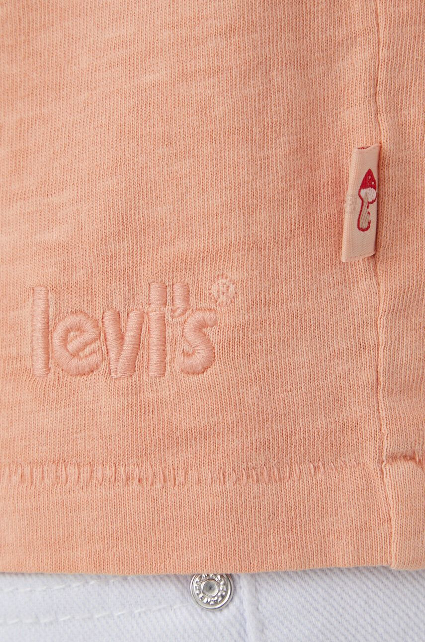 Levi's Bavlněné tričko oranžová barva A1712.0010-Neutrals - Pepit.cz