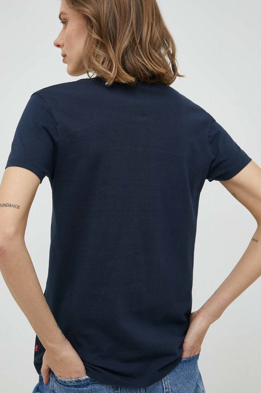 Levi's Bavlněné tričko tmavomodrá barva - Pepit.cz