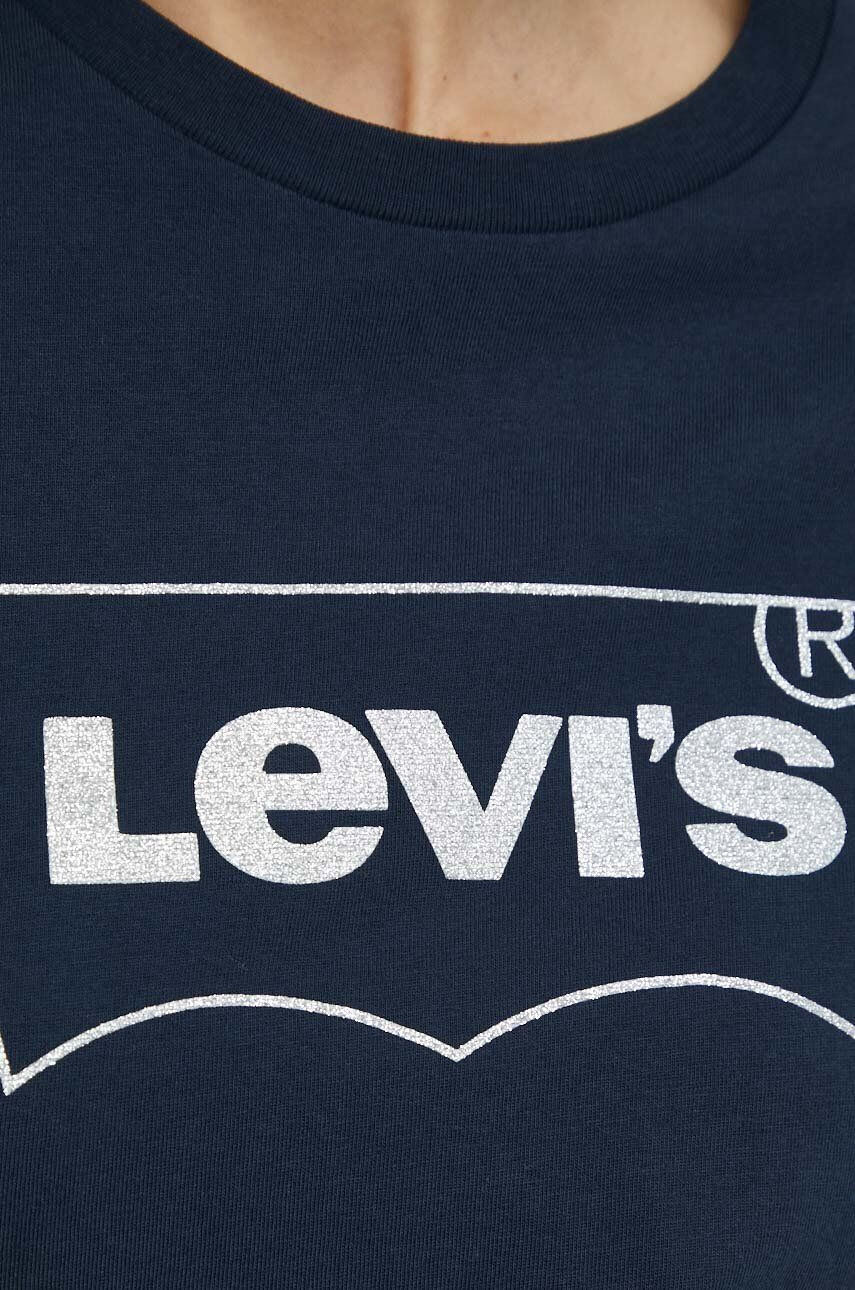 Levi's Bavlněné tričko tmavomodrá barva - Pepit.cz