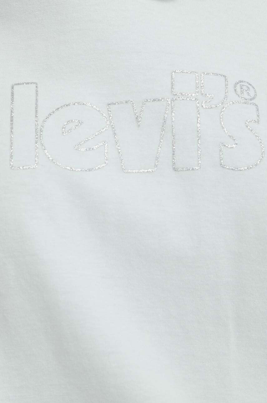 Levi's Bavlněné tričko tyrkysová barva - Pepit.cz