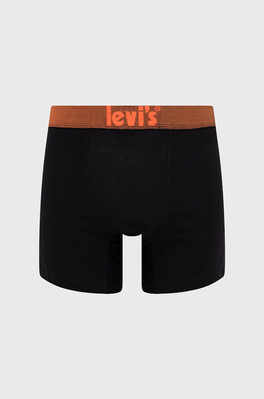 Levi's Boxerky 2-pack pánské černá barva - Pepit.cz