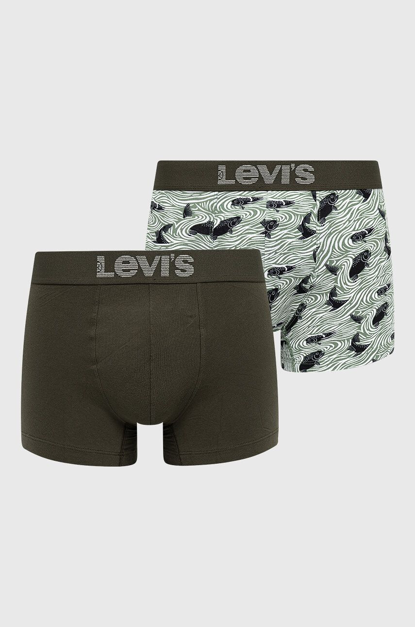 Levi's Boxerky pánské zelená barva - Pepit.cz