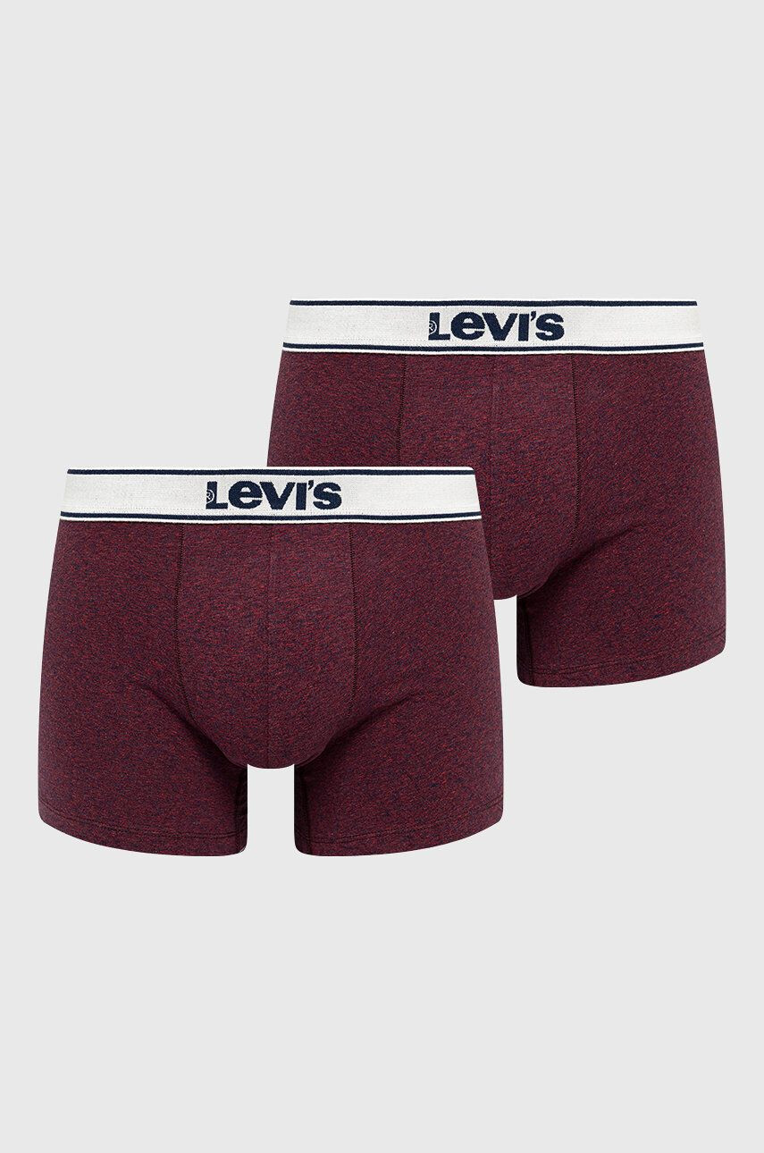 Levi's Boxerky pánské hnědá barva 37149.0401-red - Pepit.cz