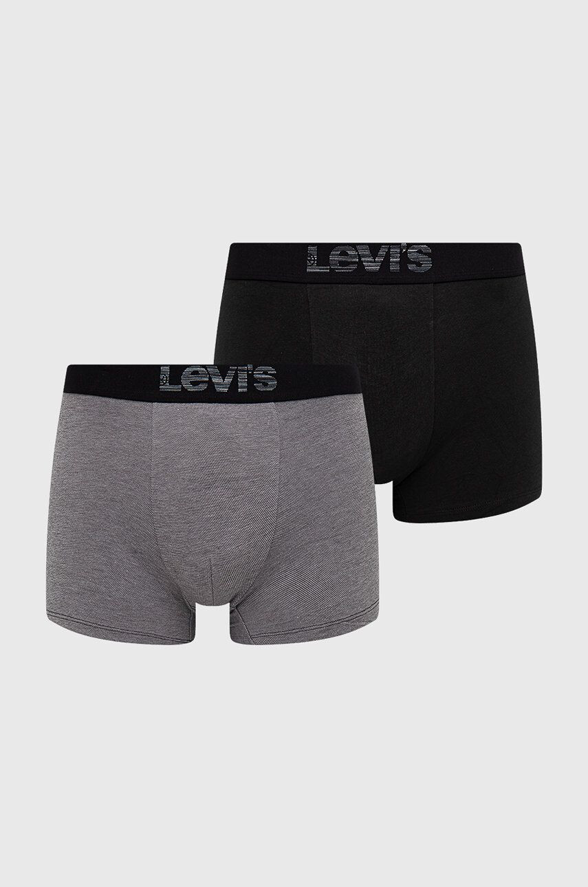 Levi's Boxerky pánské černá barva 37149.0625-greyblack - Pepit.cz