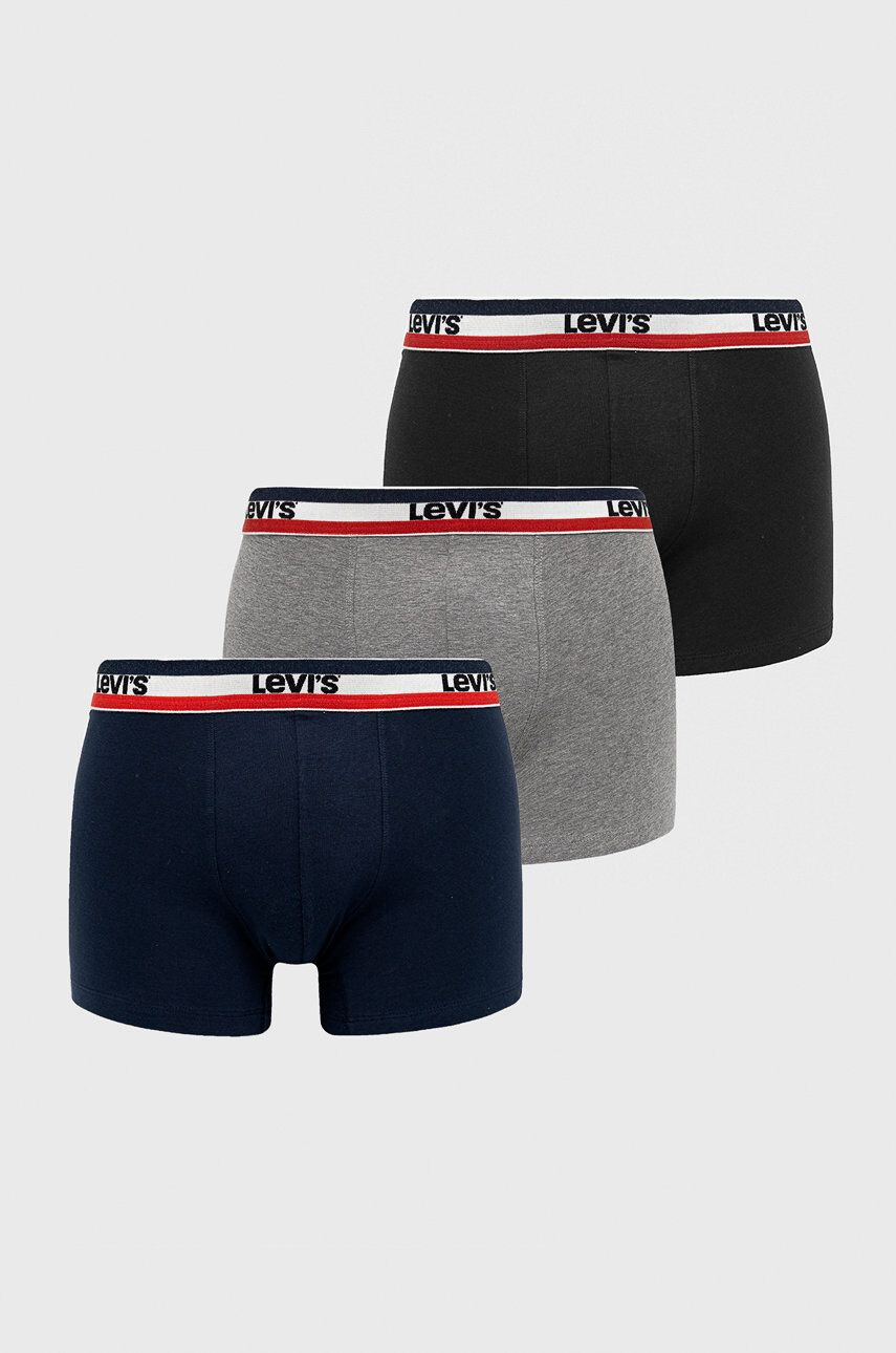 Levi's Boxerky pánské černá barva 37149.0544-blackgreym - Pepit.cz