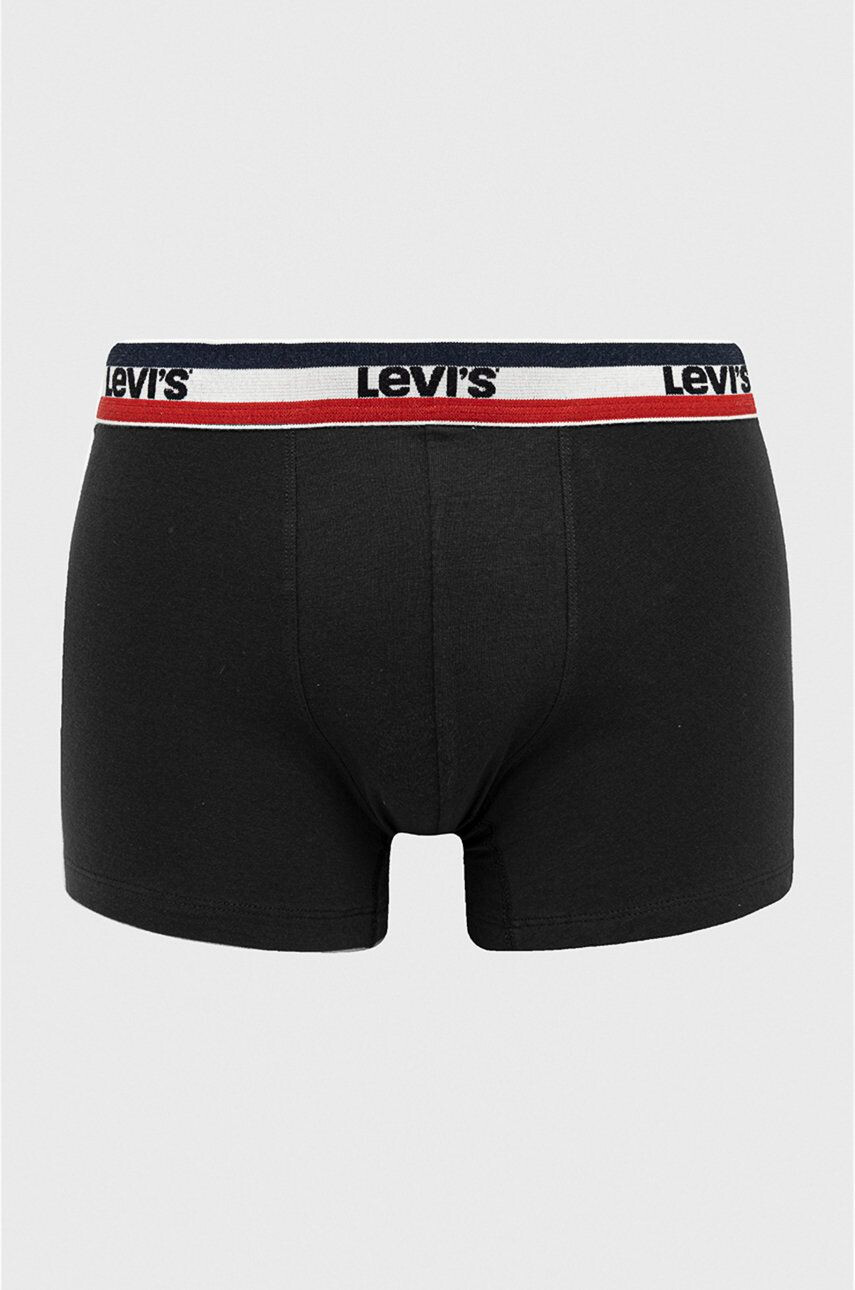 Levi's Boxerky pánské černá barva 37149.0544-blackgreym - Pepit.cz