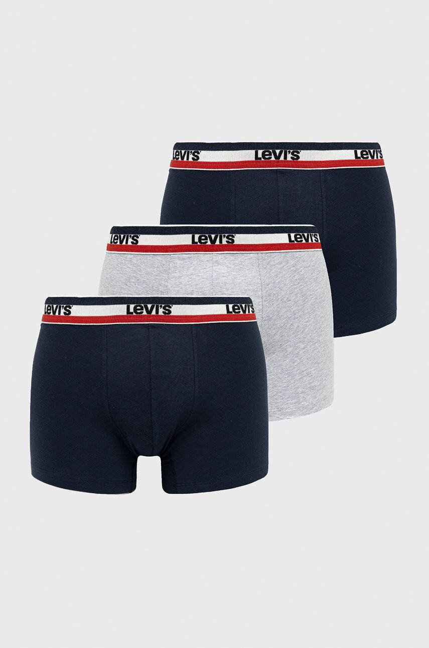 Levi's Boxerky pánské tmavomodrá barva 37149.0542-navygreyme - Pepit.cz