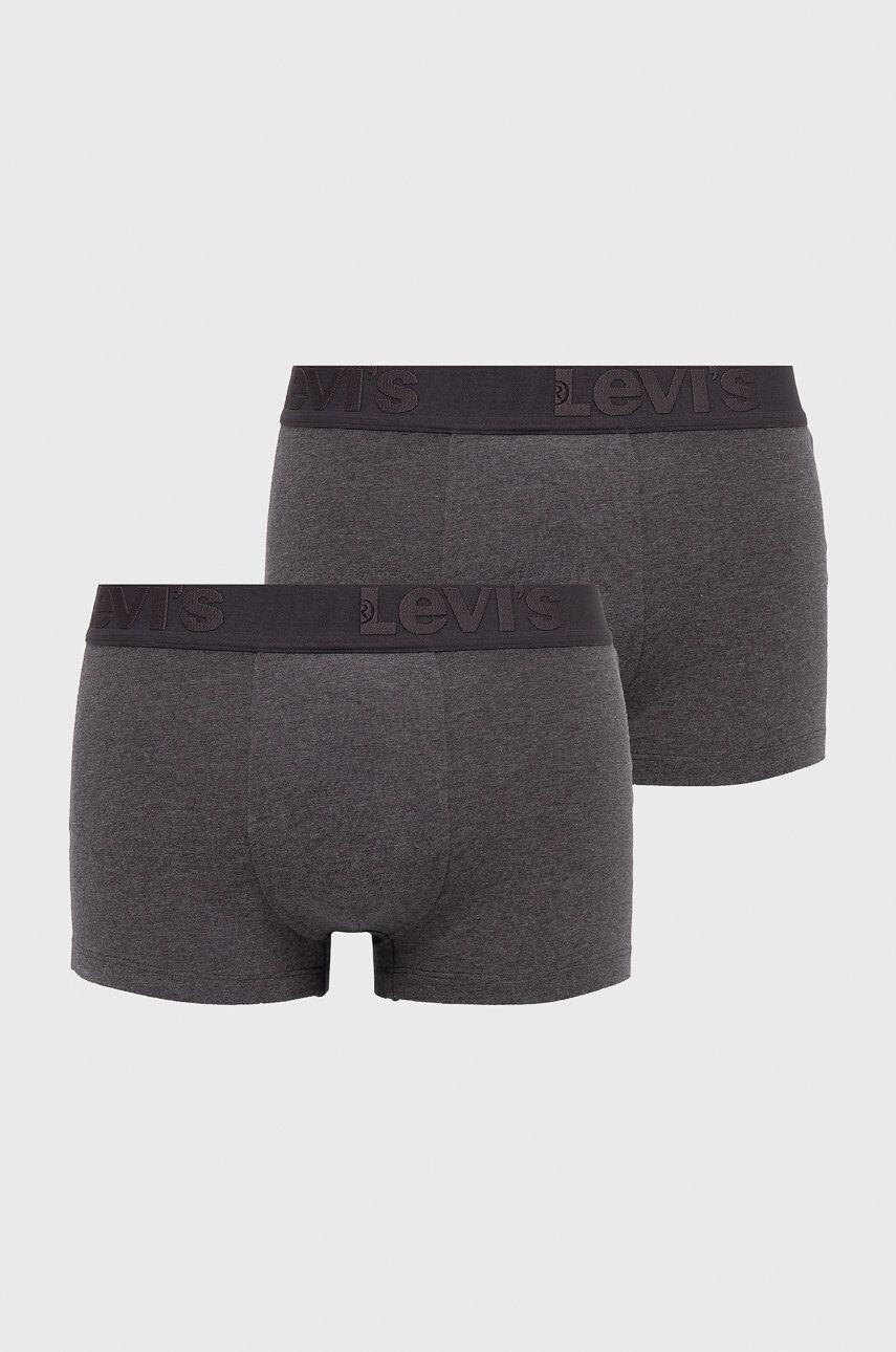 Levi's Boxerky pánské šedá barva 37149.0423-greymelang - Pepit.cz