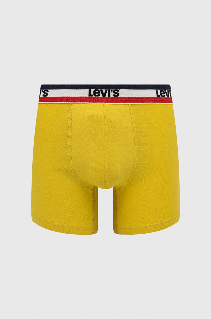 Levi's Boxerky (3-pak) pánské zelená barva - Pepit.cz