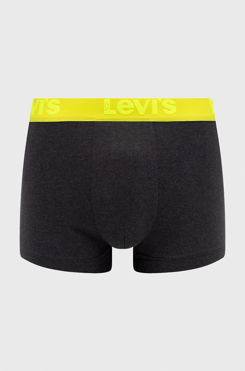 Levi's Boxerky (3-pak) pánské šedá barva - Pepit.cz