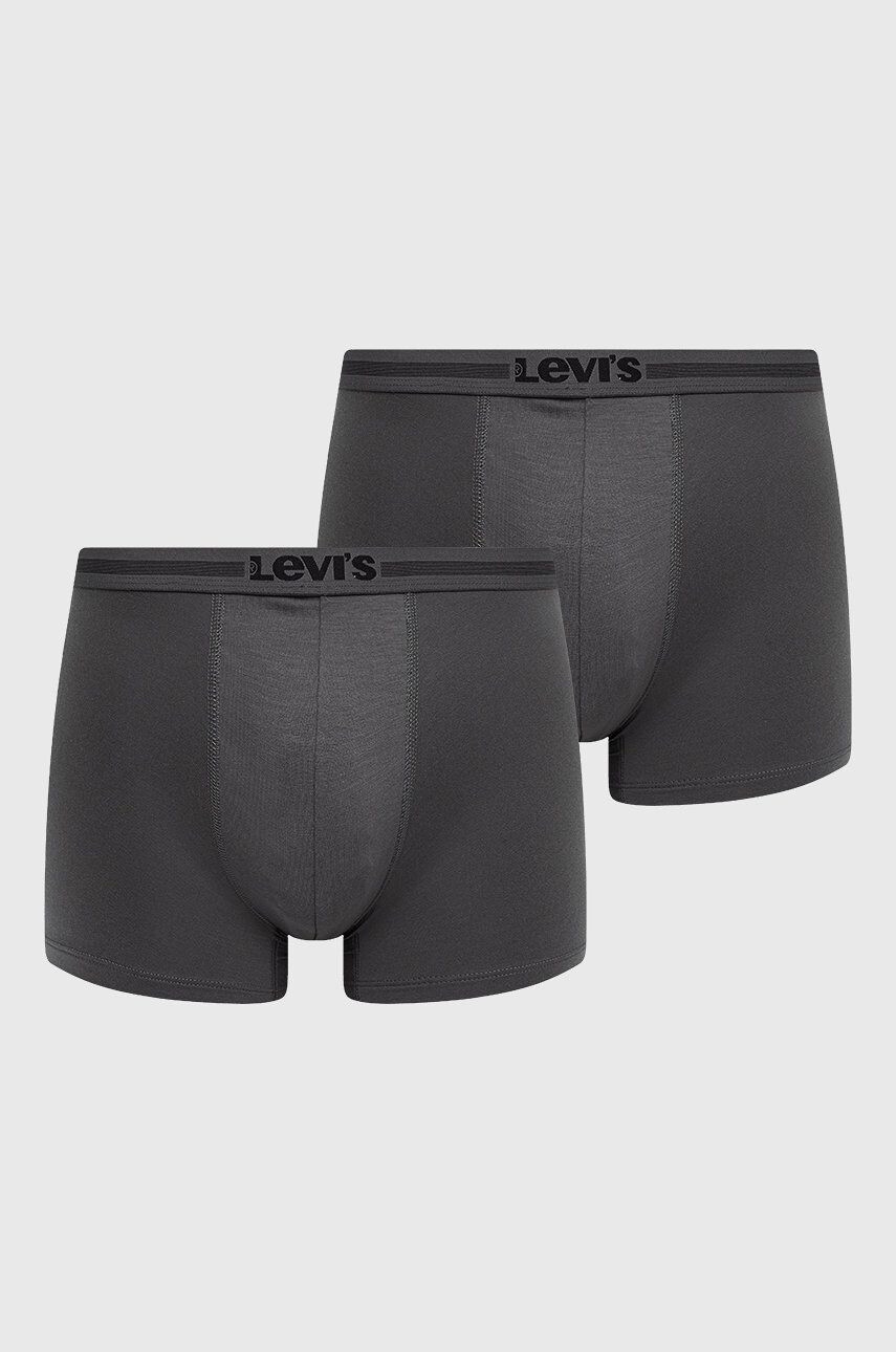 Levi's Boxerky ( 2-pak) pánské šedá barva - Pepit.cz