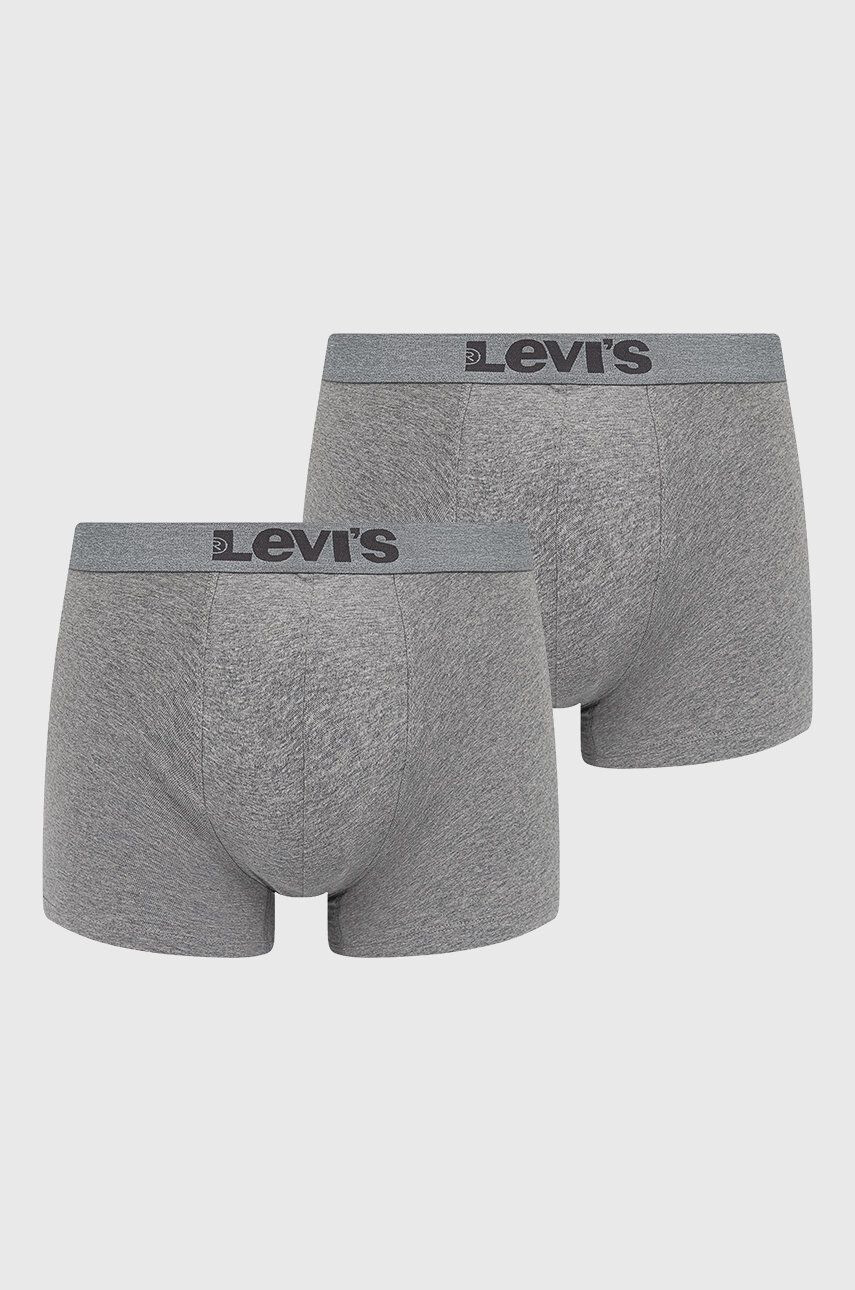 Levi's Boxerky ( 2-pak) pánské šedá barva - Pepit.cz