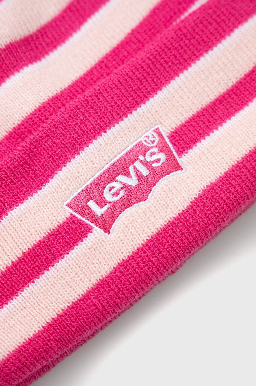 Levi's Čepice a dětské rukavice růžová barva - Pepit.cz