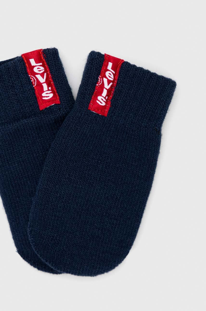 Levi's Čepice a dětské rukavice tmavomodrá barva - Pepit.cz