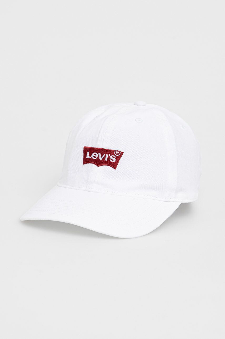 Levi's Dětska čepice bílá barva s aplikací - Pepit.cz