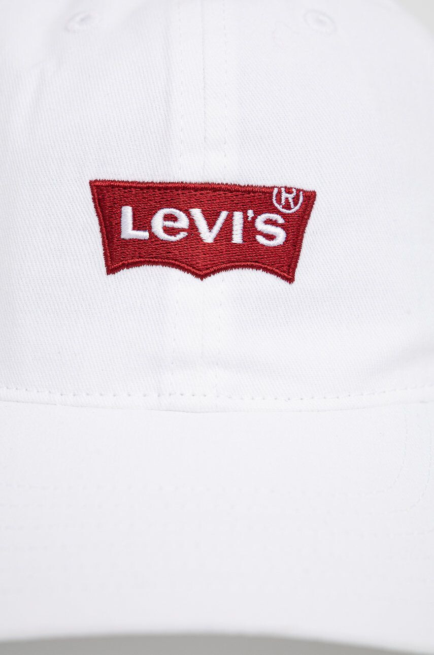 Levi's Dětska čepice bílá barva s aplikací - Pepit.cz