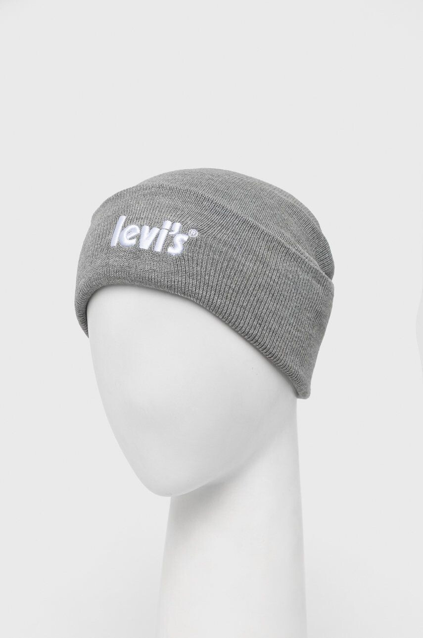 Levi's Dětska čepice šedá barva - Pepit.cz