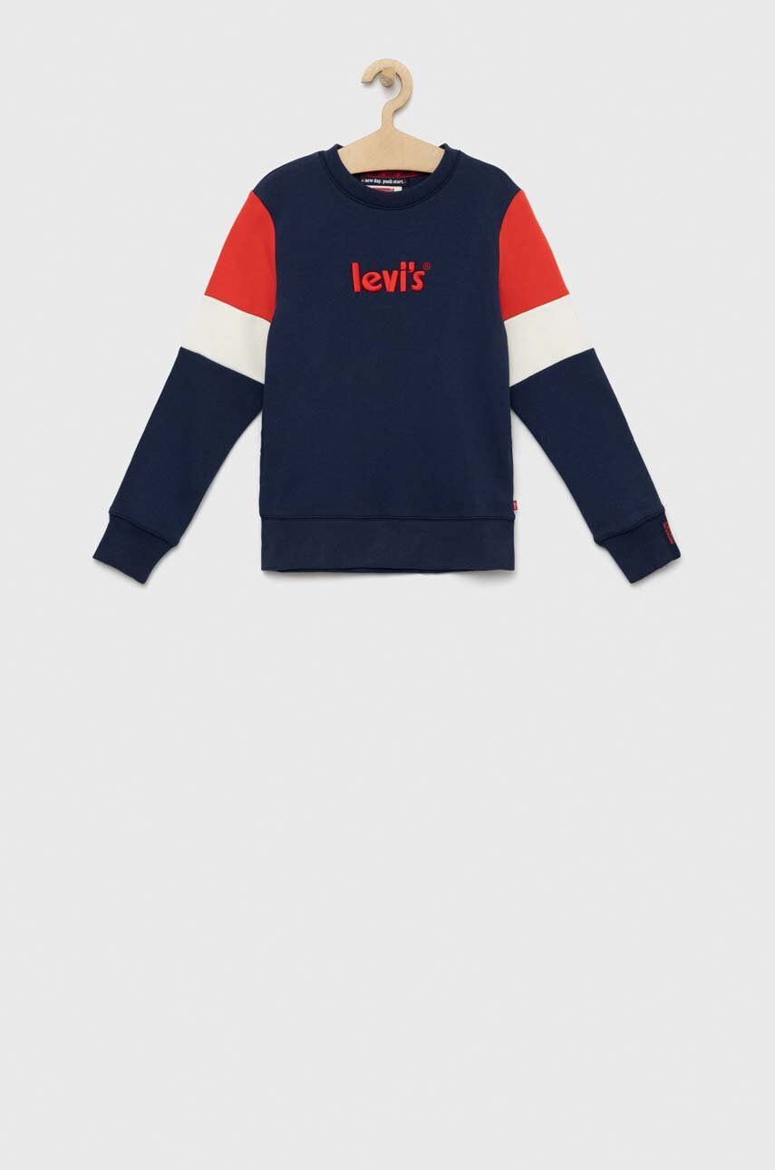 Levi's Dětská mikina tmavomodrá barva vzorovaná - Pepit.cz