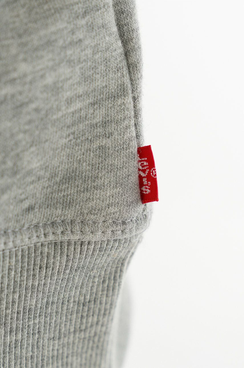 Levi's Dětská mikina šedá barva s potiskem - Pepit.cz