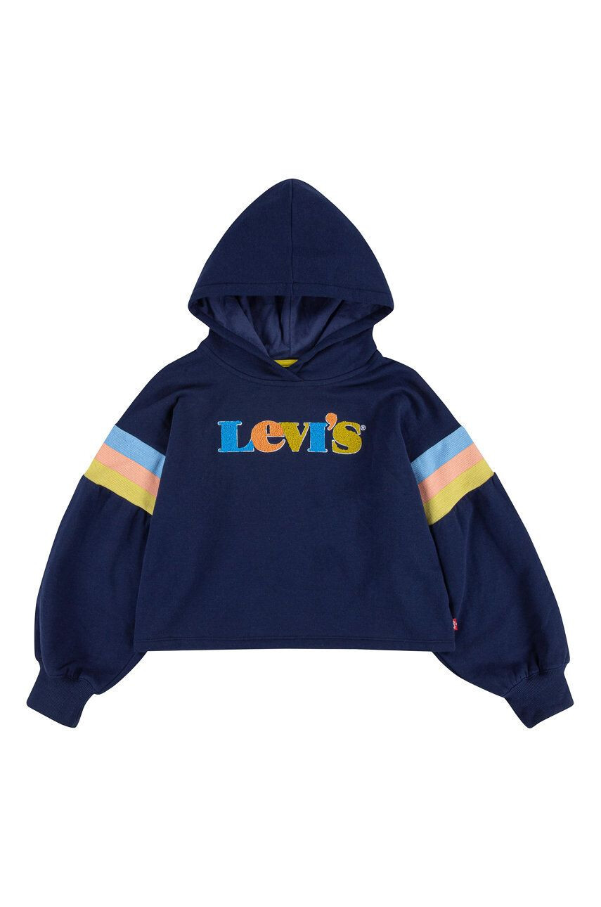 Levi's Dětská mikina tmavomodrá barva s potiskem - Pepit.cz